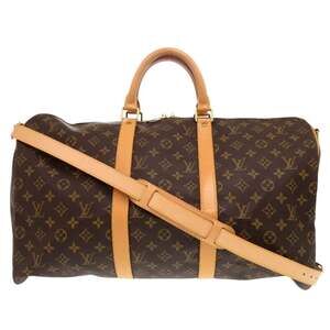LOUIS VUITTON Authentic Brown Monogram Boston Bag